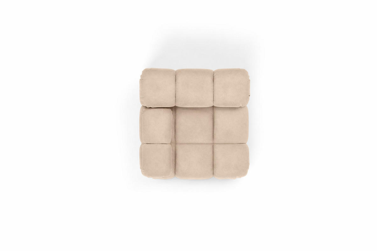 MODUL Seitlich, Für Modulares System, Stoff Salvador, Beige, Links, Selia - Beige, Holz (95/70/95cm) - Kaiser Möbel