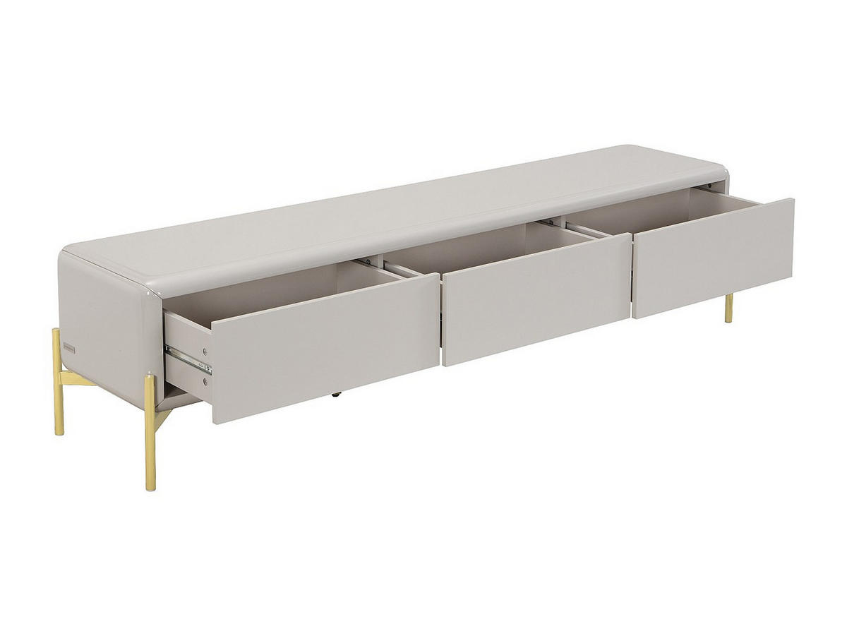 TV-BOARD - 180 cm x 40 cm - Holz, Platte - Beige - LYBAKA - Beige, Holz (180/45/40cm) - Vente-Unique
