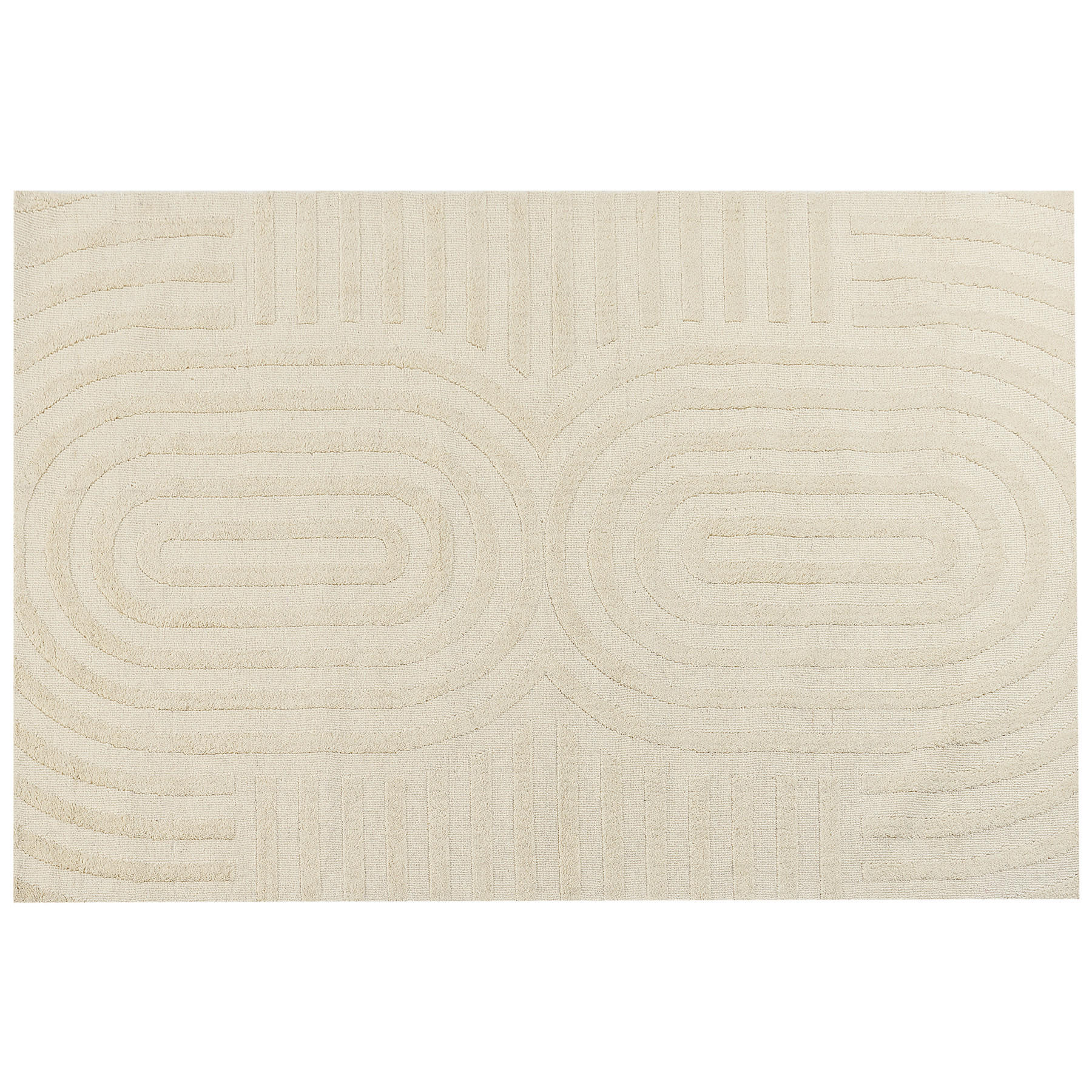 TEPPICH Beige 200/300 cm Wolle Mastung - Beige, Textil (200/300cm) - Beliani