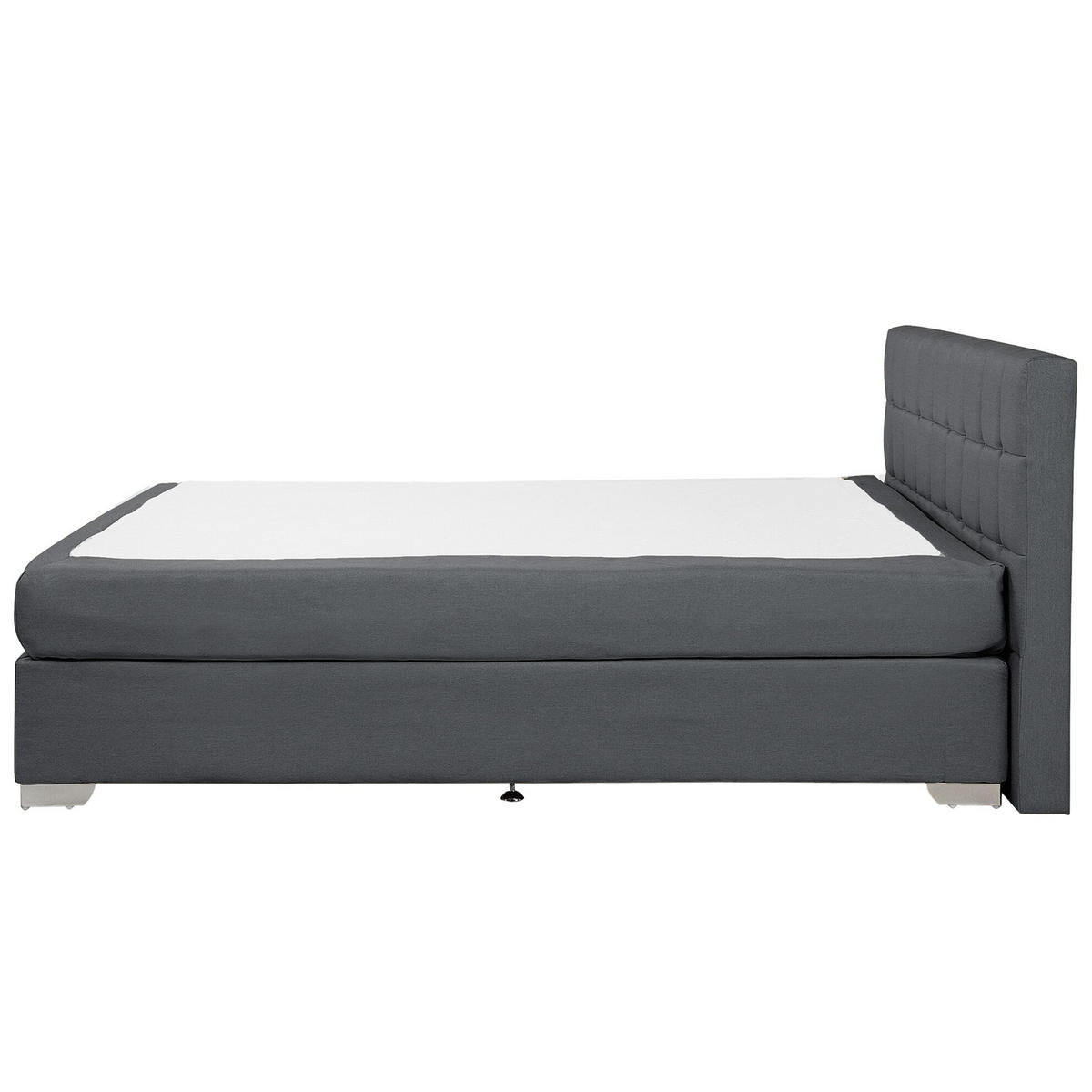 BOXSPRINGBETT 160/200cm Dunkelgrau Admiral - Dunkelgrau, Textil (160/200cm) - Beliani