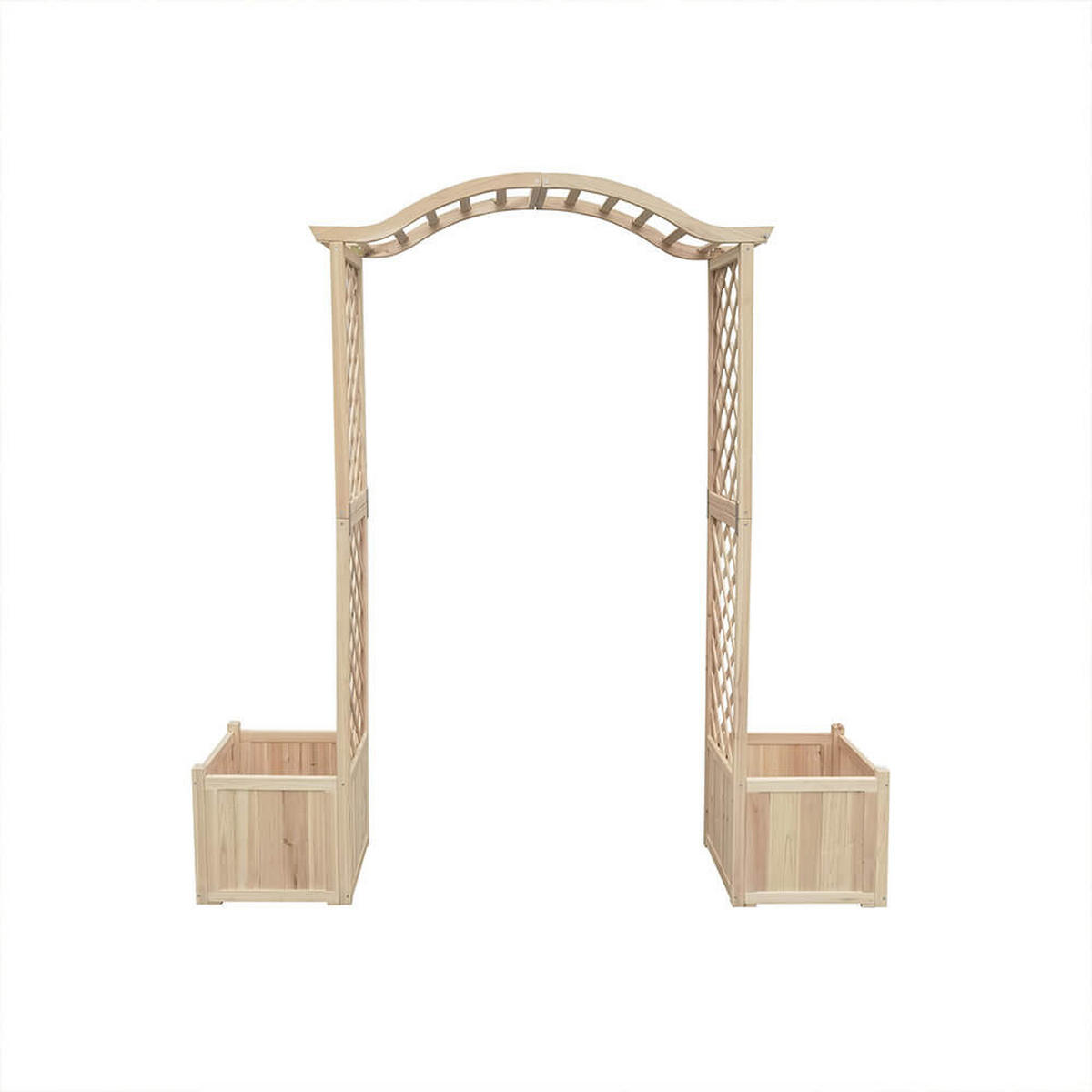 ROSENBOGEN ARCO - Natur - Naturfarben, Holz (183/200/43cm) - Home Deluxe