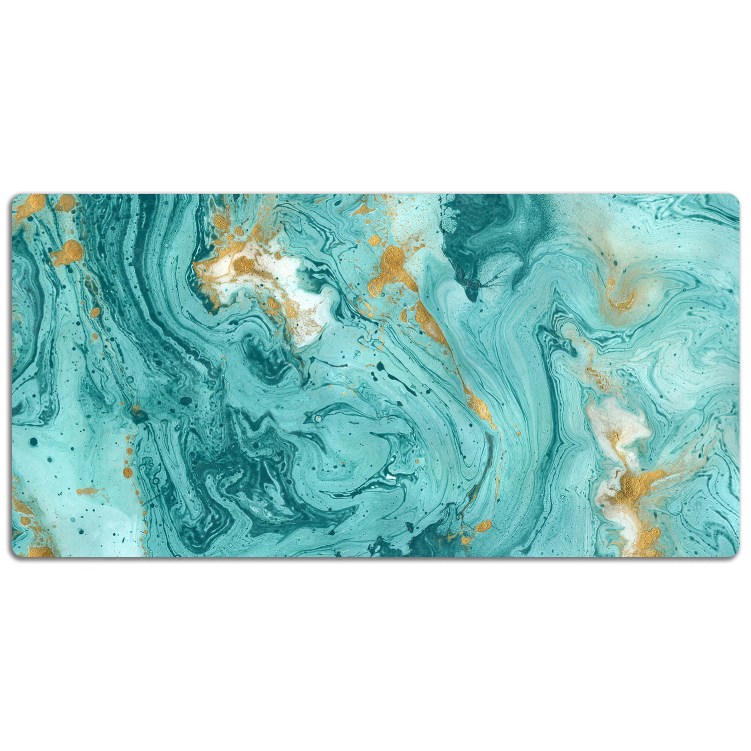 SCHREIBTISCHUNTERLAGE 90x45 cm Grün - Grün, Kunststoff (1.6/90/45cm) - ArtPrintCave