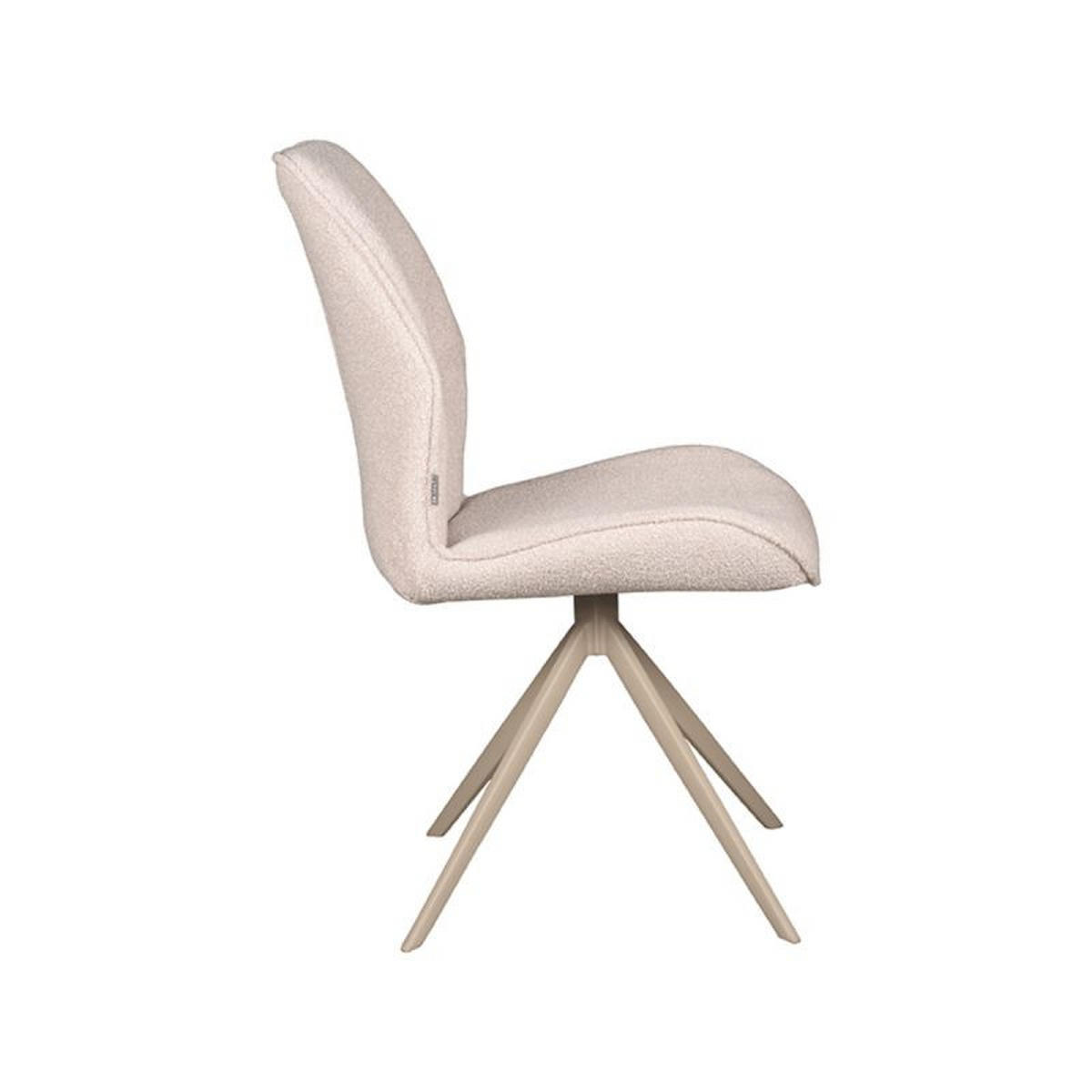 ESSZIMMERSTUHL Comfy Beige 64/48/91 cm 2er-Set - Creme, Textil (48/91/64cm) - LABEL51