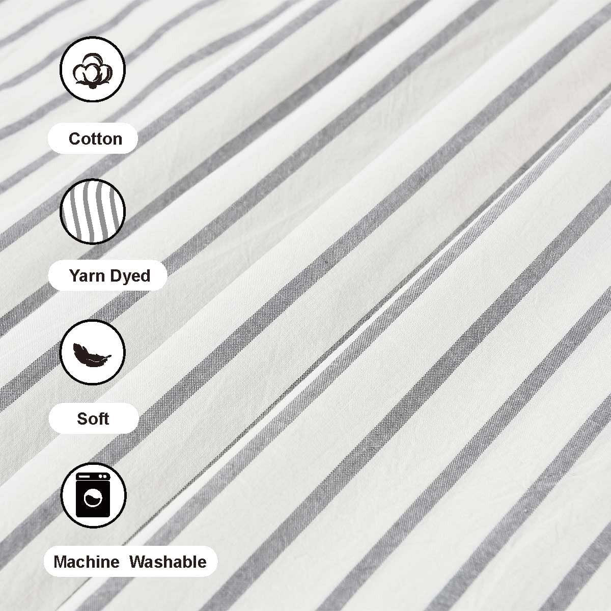 DUSCHVORHANG Grau Leinen Stil maschinenwaschbar wasserdicht breit lang für Badewanne Badezimmer - Grau, Textil (183/183cm) - MCBOSON