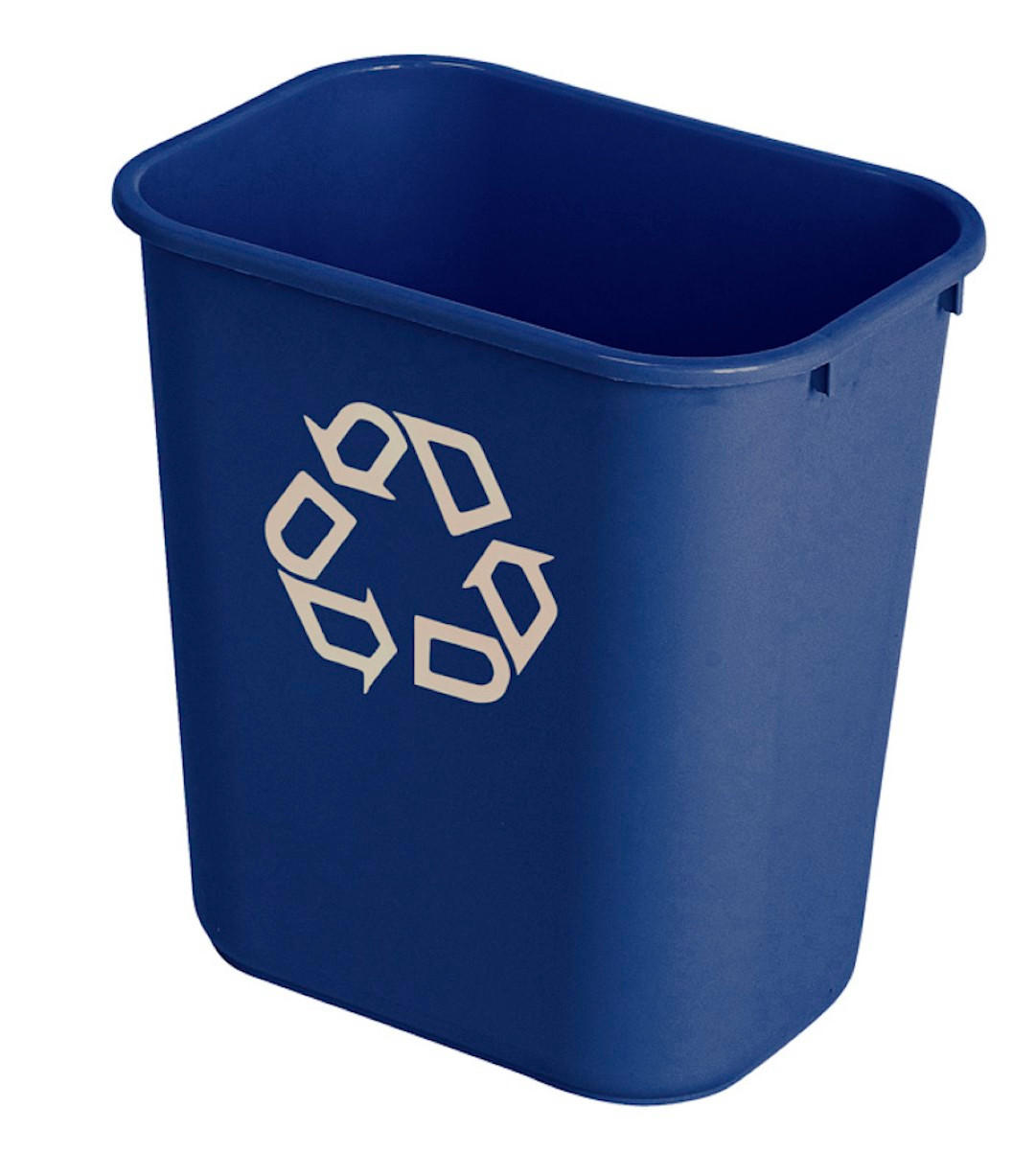 MÜLLEIMER Rechteckig Aus Polyethylen 26,6 Liter Blau - Blau, Metall (26/38.1/36.6cm) - PROREGAL
