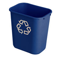MÜLLEIMER Rechteckig Aus Polyethylen 26,6 Liter Blau - Blau, Metall (26/38.1/36.6cm) - PROREGAL