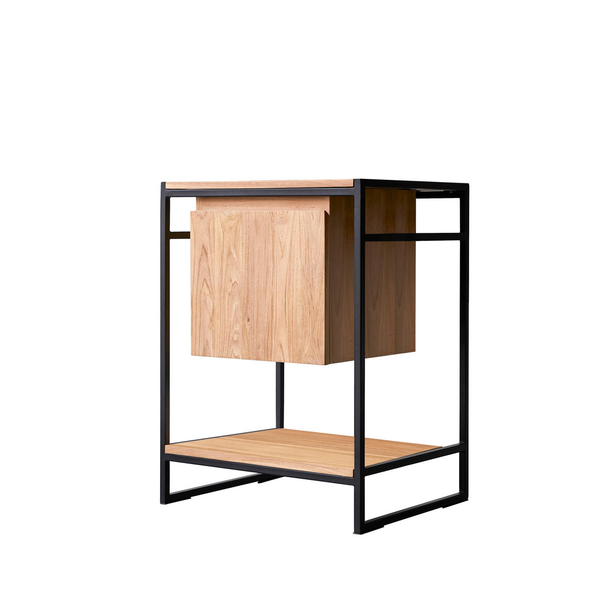 WASCHTISCHUNTERSCHRANK Michal Natur aus Teak - Naturfarben, Holz (60/80/50cm) - Tikamoon