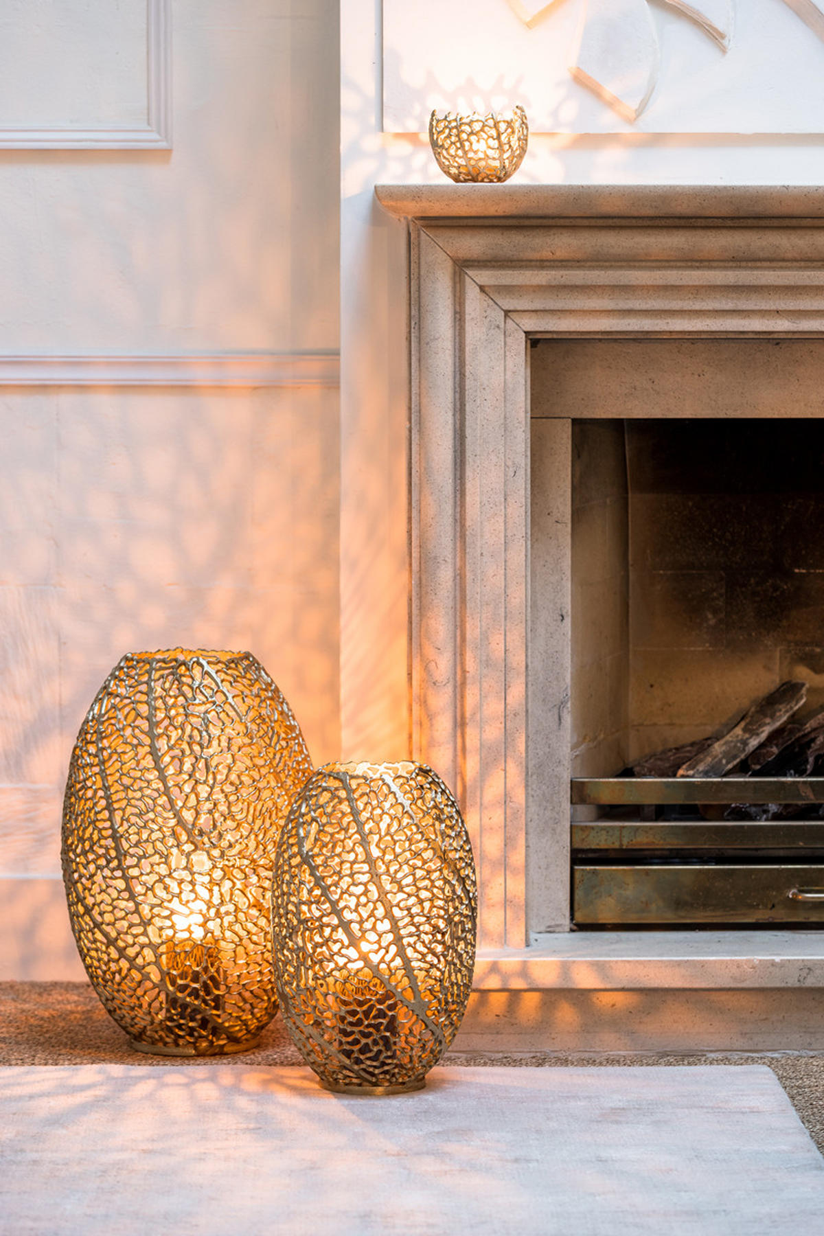 WINDLICHT Sinula Gold Ø33/51 cm - Goldfarben, Metall (33/51/33cm) - Light & Living