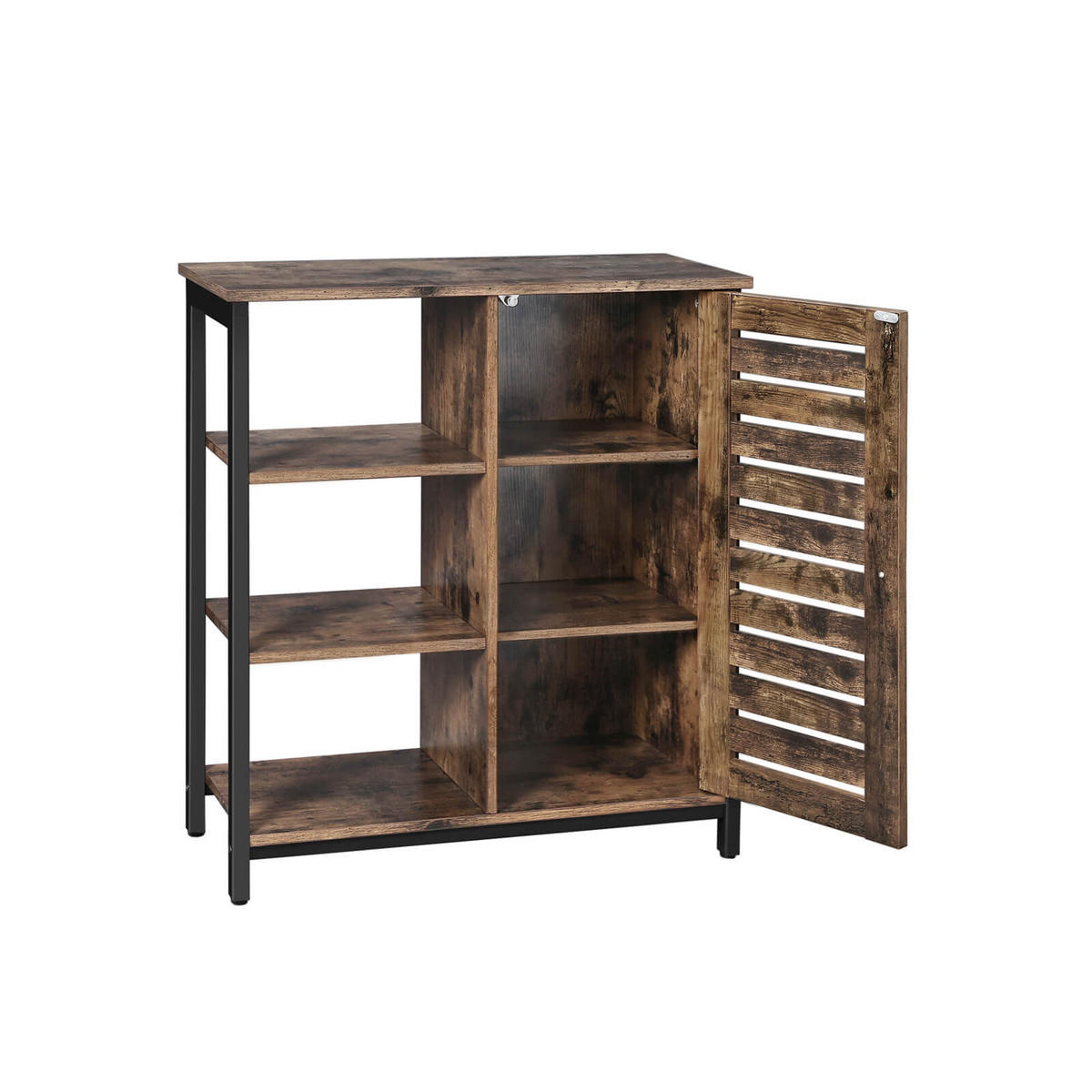 SIDEBOARD INDUSTRIESTIL - Dunkelbraun, Holzwerkstoff (30/80/70cm) - Hansiro