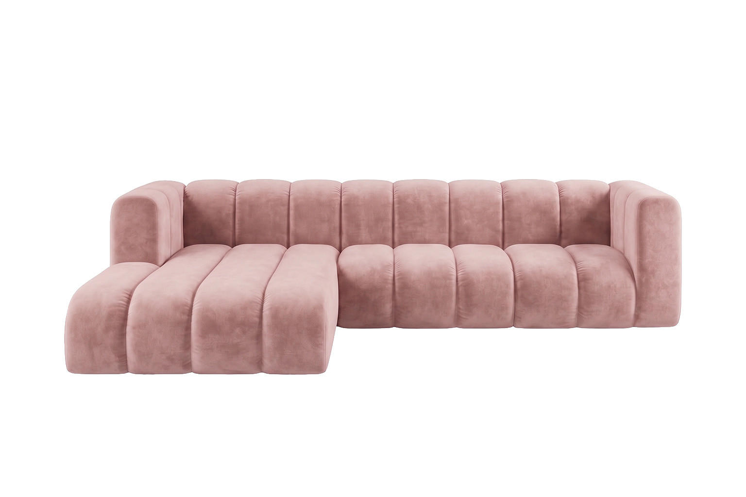 Kaiser Möbel Ecksofa Hellrosa 287x179 cm