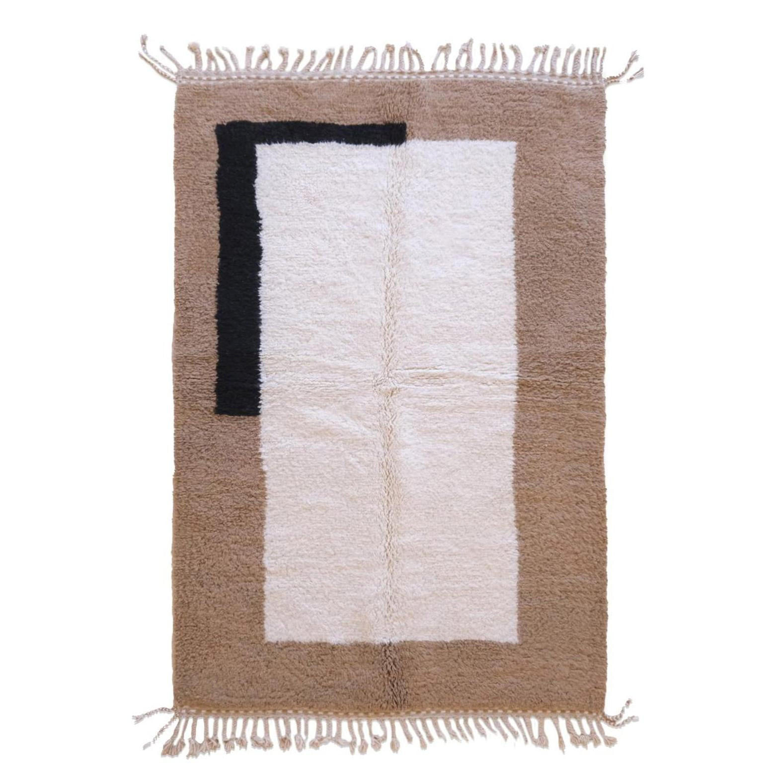 BERBERTEPPICH mit Grafikmuster 164x 252 cm - Beige, Naturmaterialien (164/252cm) - AFK Living