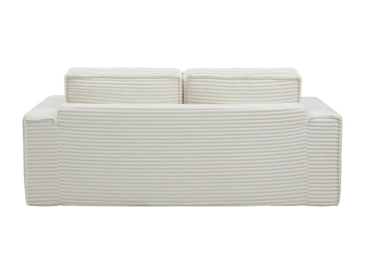 SCHLAFSOFA - 3 Personen - samt - gebrochenes weiß Kitilo - Weiß, Textil (213/85/109cm) - Vente-Unique