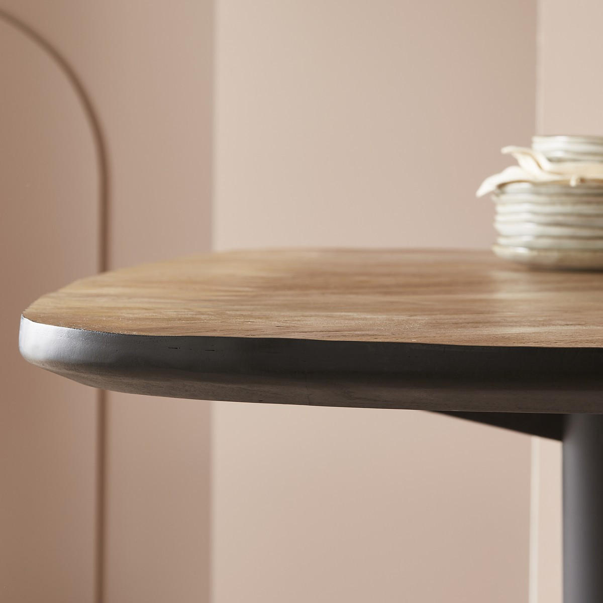 Massivholztisch L220 cm – BERNARD - Eichefarben, Holz (220/100/76cm) - Signature