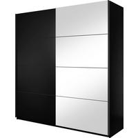 SCHWEBETÜRENSCHRANK Beta Schwarz 200 / 61 / 210cm - Schwarz, Holz/Holzwerkstoff (200/210/61cm) - Feldmann-Wohnen