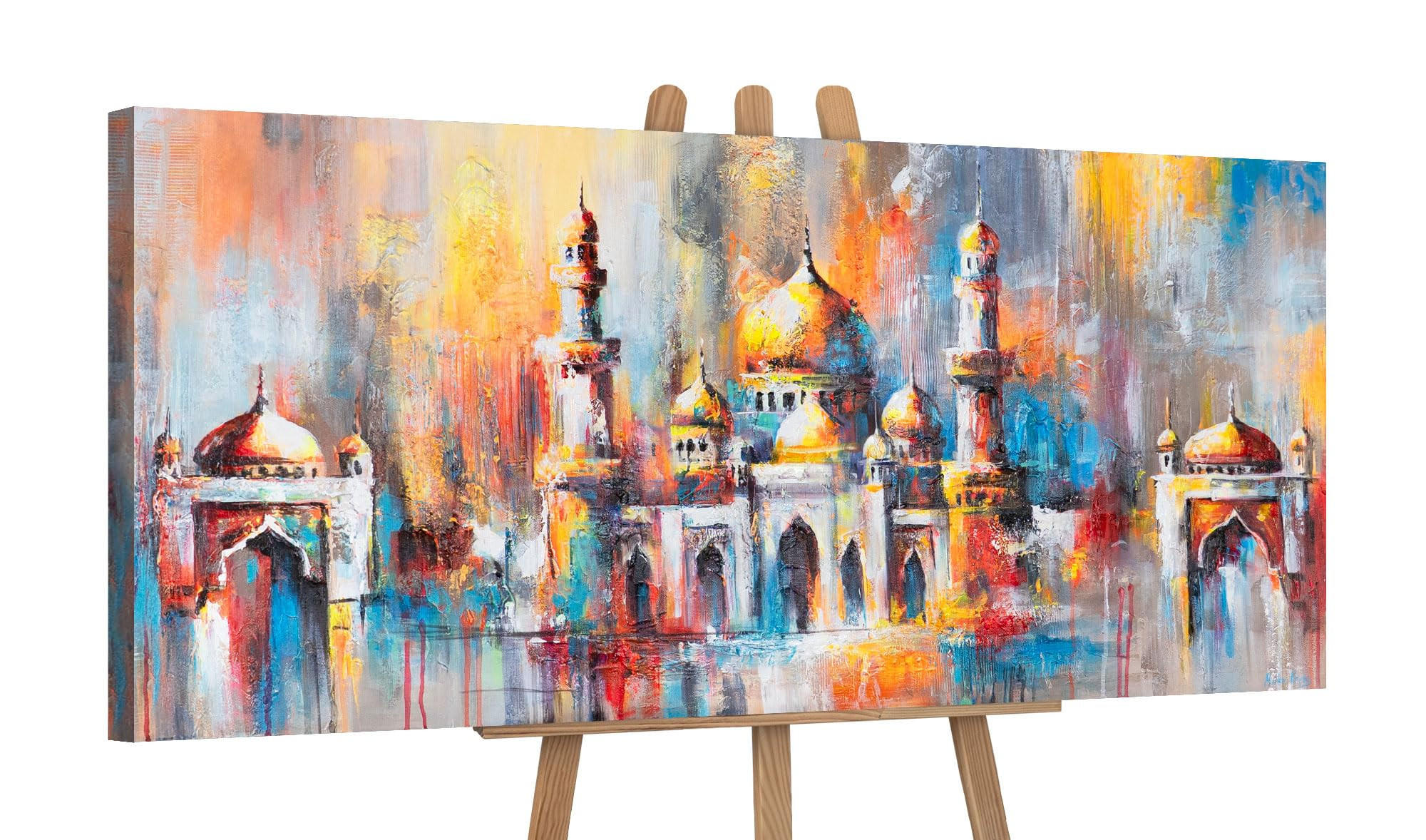 GEMÄLDE Ausstrahlung auf Keilrahmen 115x50 cm - Multicolor, Holz (115/50cm) - YS-art gallery