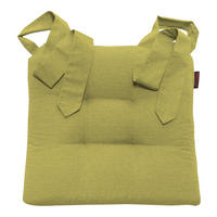 STUHLKISSEN Fino mit Schleifenband grün - Grün, Textil (46/42/7cm) - Magma Heimtexx