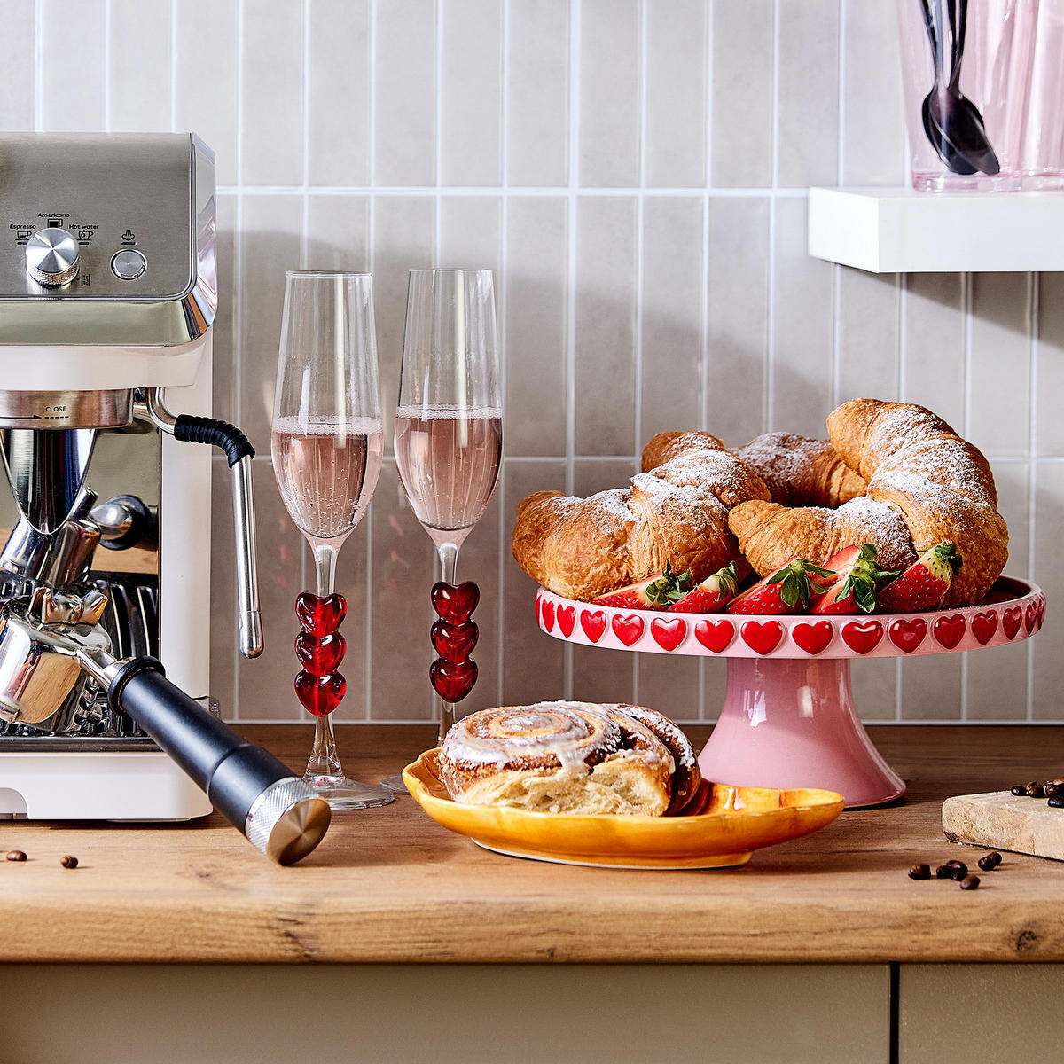 SEKTGLÄSER (2er Set) Lovebirds 180 ml - Transparent, Glas (0.18L) - Butlers