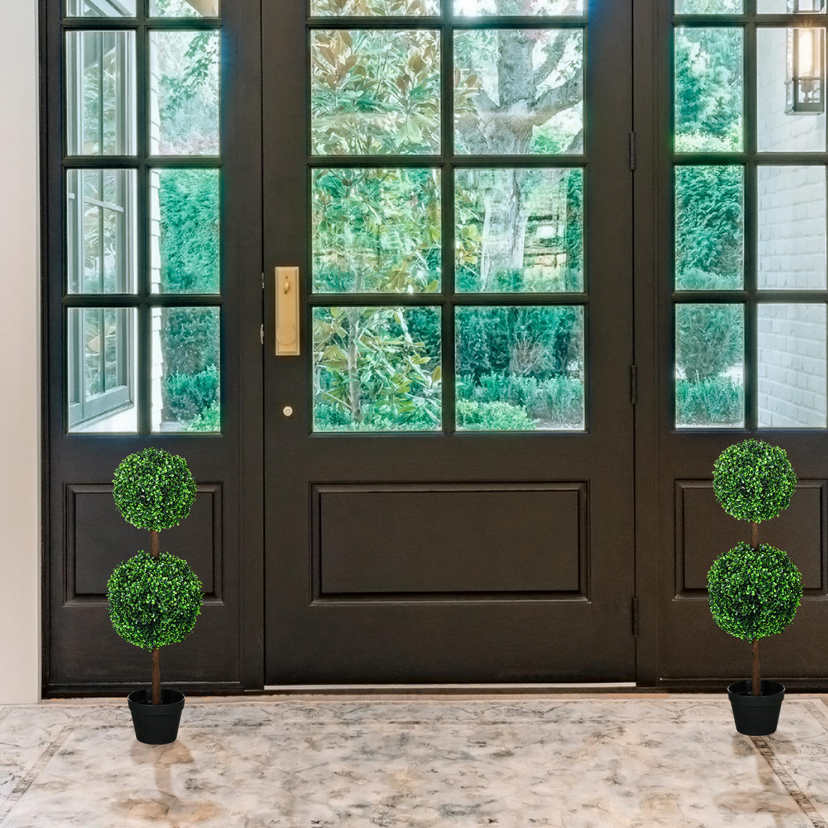 PFLANZEN Künstlich - Grün, Kunststoff (90cm) - HOMCOM