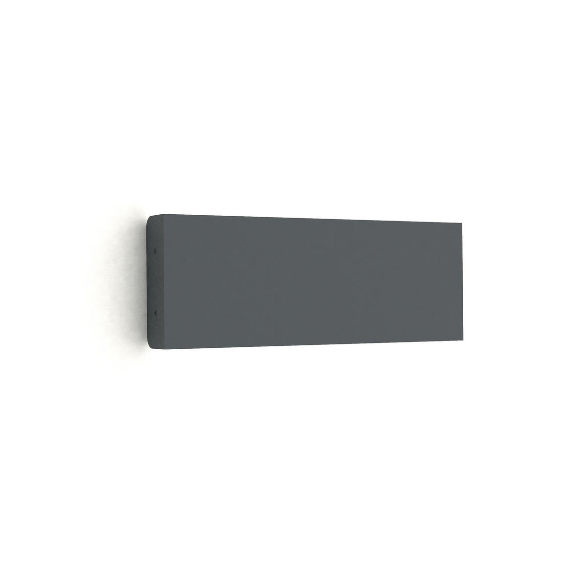 LED-WANDLEUCHTE - Anthrazit, Metall (29/11/3.6cm) - Lumicom