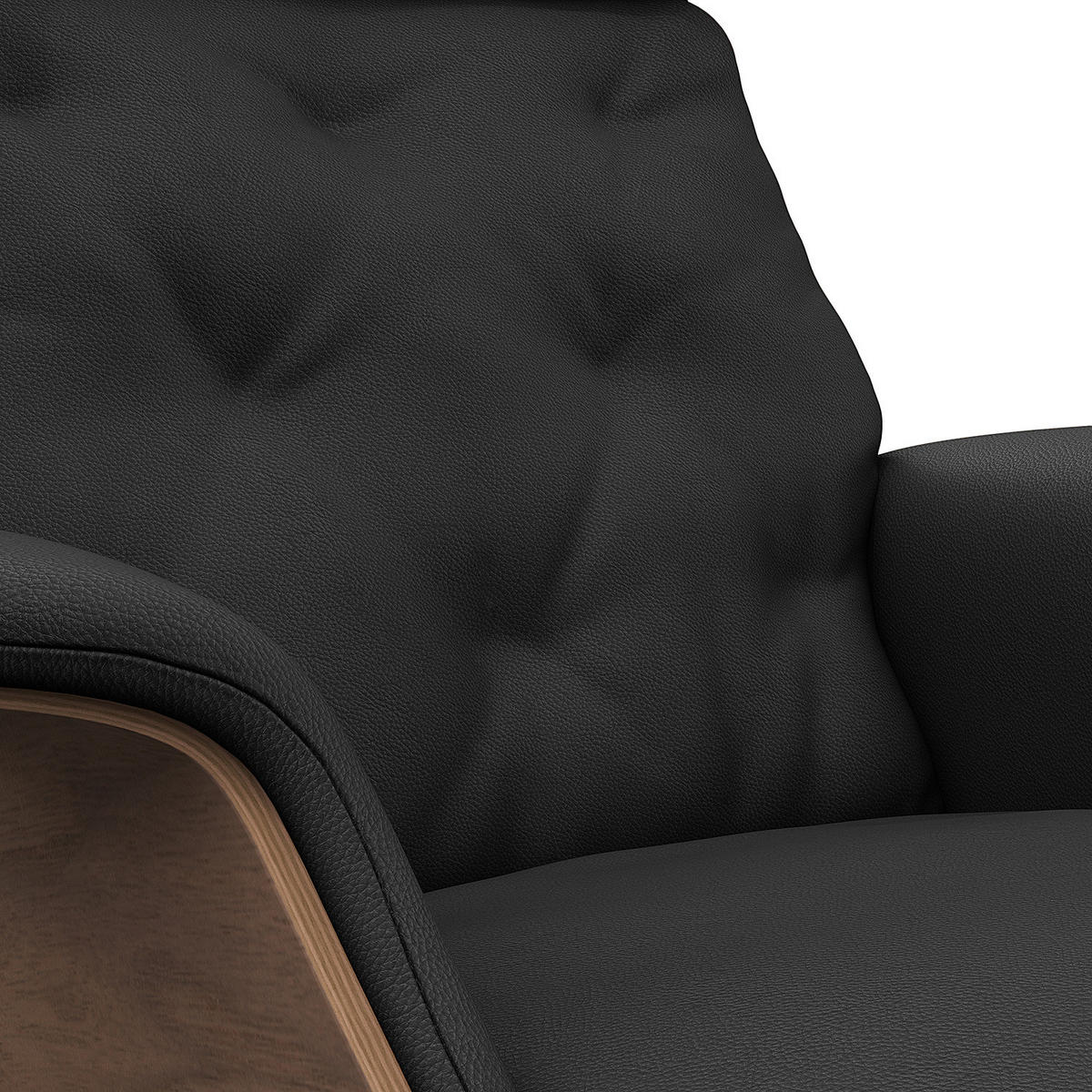 RELAXLIEGE - Echtleder - Chromfarben/Schwarz, Leder/Metall (83/103/147cm) - home24