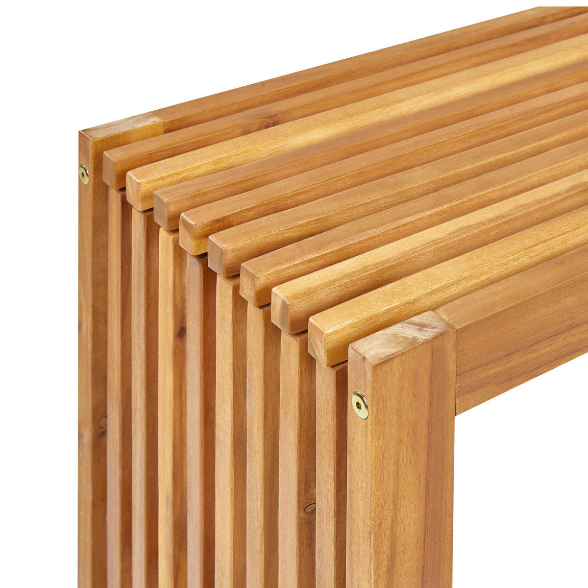 GARTENTISCH Akazienholz hellbraun 150/35 cm Bellano - Hellbraun, Holz (35/150/60cm) - Beliani