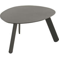 BEISTELLTISCH Tiki - Schwarz - 55/46/28 cm - Schwarz, Metall (55/46/28cm) - Lesli Living