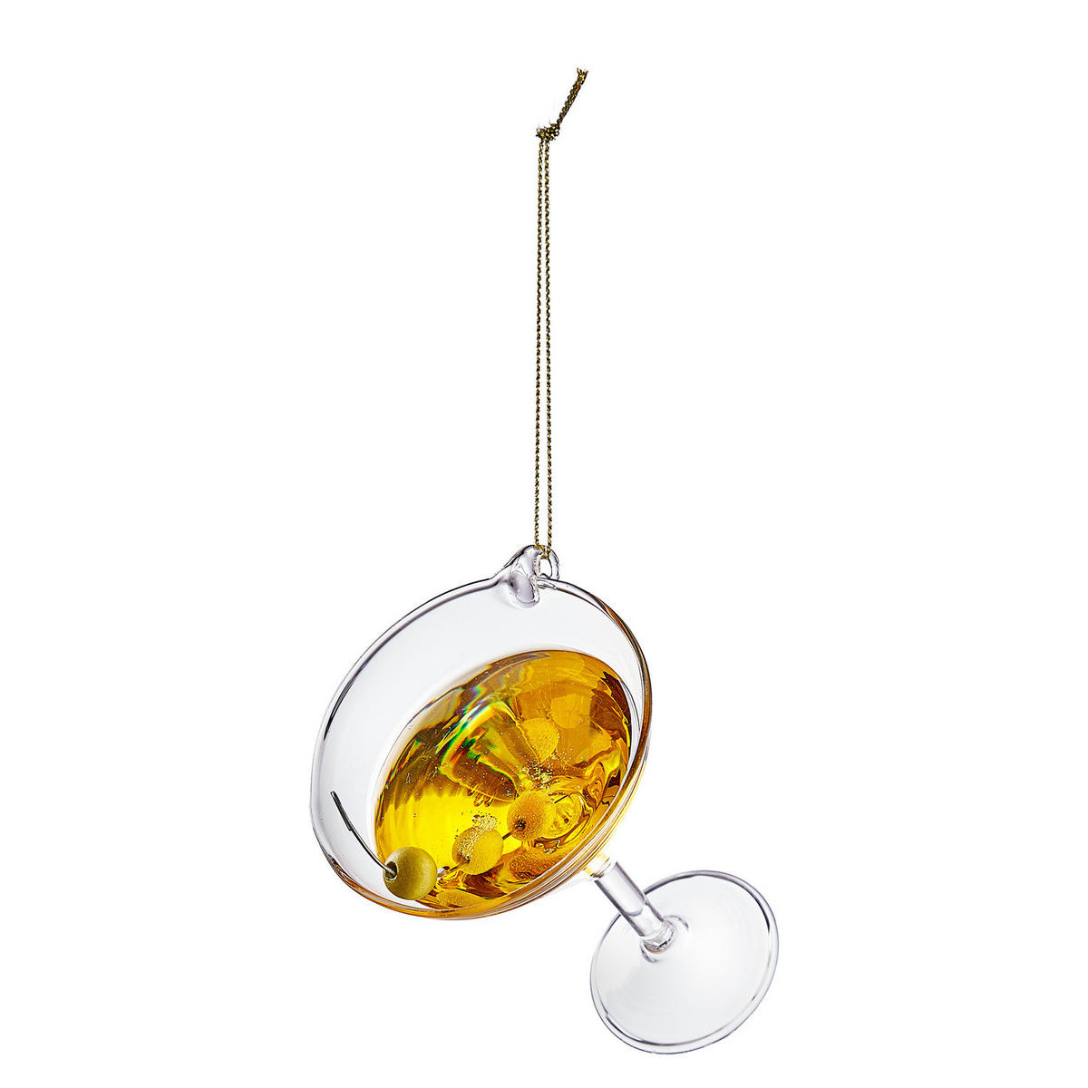 BAUMANHÄNGER Hang On Martini - Gelb, Glas (6/11/8cm) - Butlers