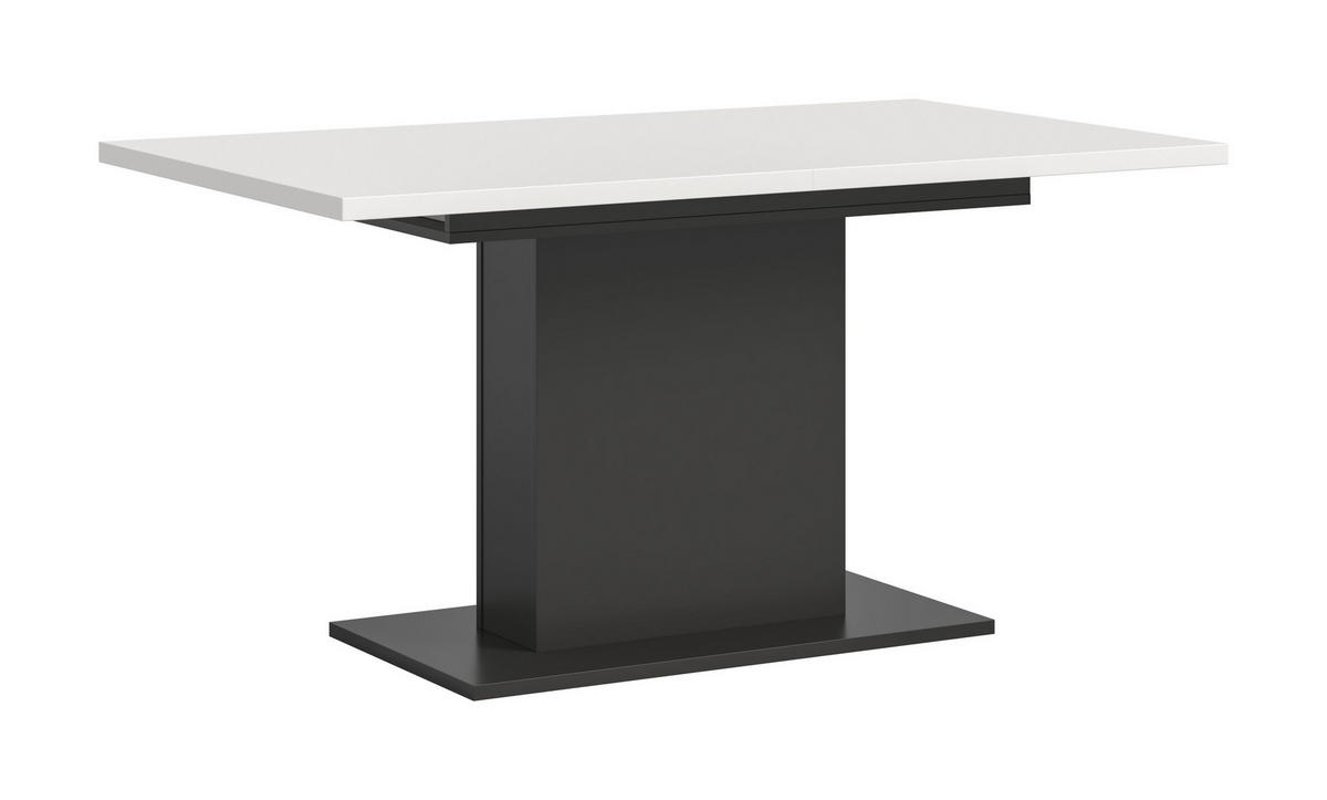 ESSTISCH MOTION (B/H/T: ca. 150/76/90 cm) in grau/weiß - Grau, Holzwerkstoff (90/150/76cm)