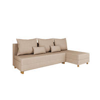 ECKSOFA Lellice L-Form- links oder rechts montierbar, beige - Beige, Holz (214/122cm) - Panda Möbel