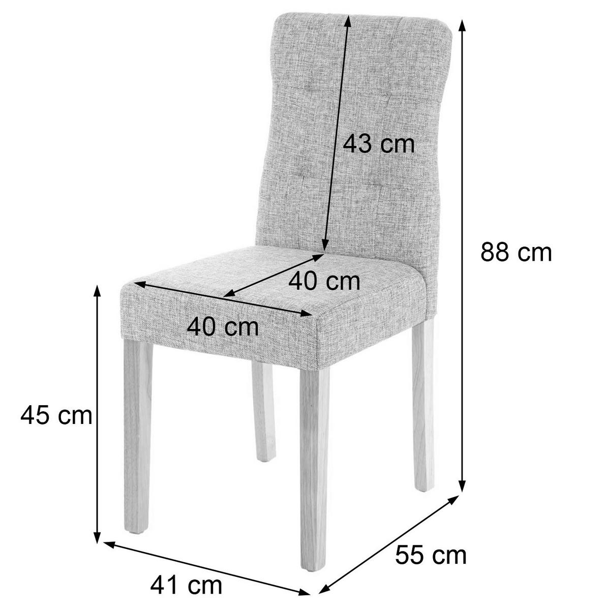 ESSZIMMERSTUHL Braun 2er-Set - Braun, Textil (41/88/55cm) - Jamb