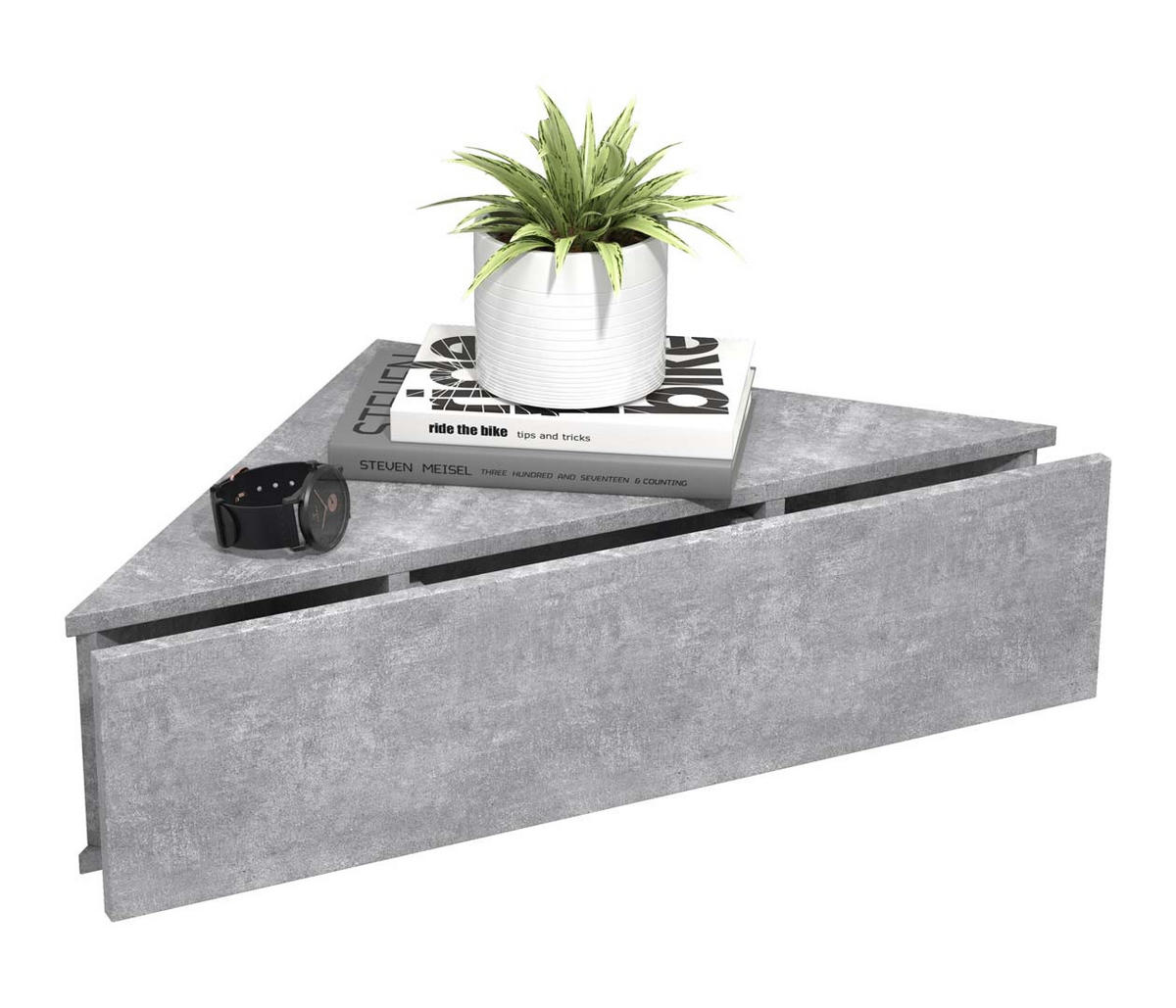 NACHTKÄSTCHEN 60/15/42,4 cm  in Grau  - Grau, MODERN, Holzwerkstoff (60/15/42,4cm) - MID.YOU