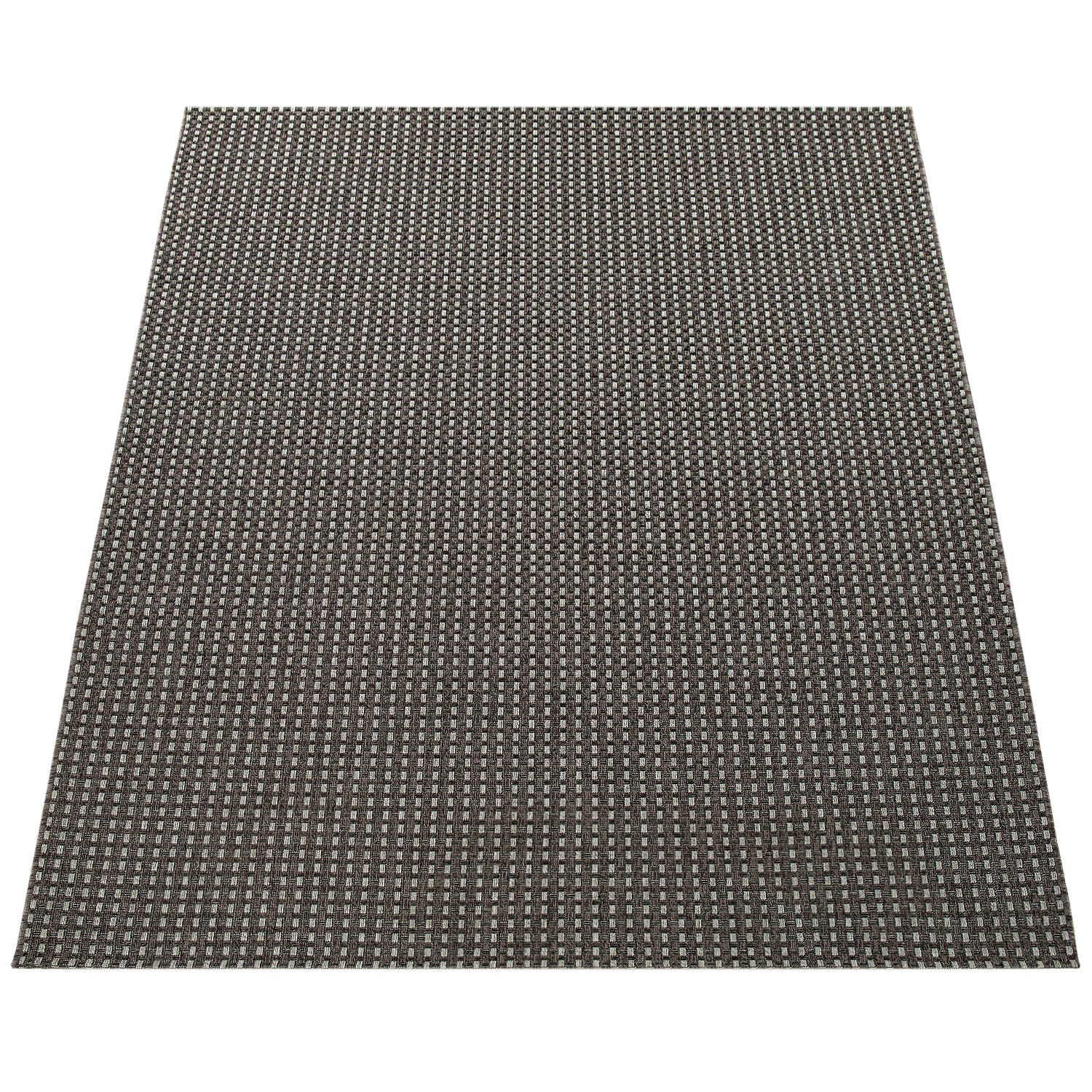 FLACHWEBTEPPICH, in Korbgeflecht-Optik, Anthrazit, 120 x 170 cm - Anthrazit, Textil (120/170cm) - KADIMA DESIGN