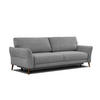 SOFA FIGARI 3-Sitzer mit Schlaffunktion, grau - Braun/Grau, Holz/Textil (232/90/107cm) - Courtois Laville