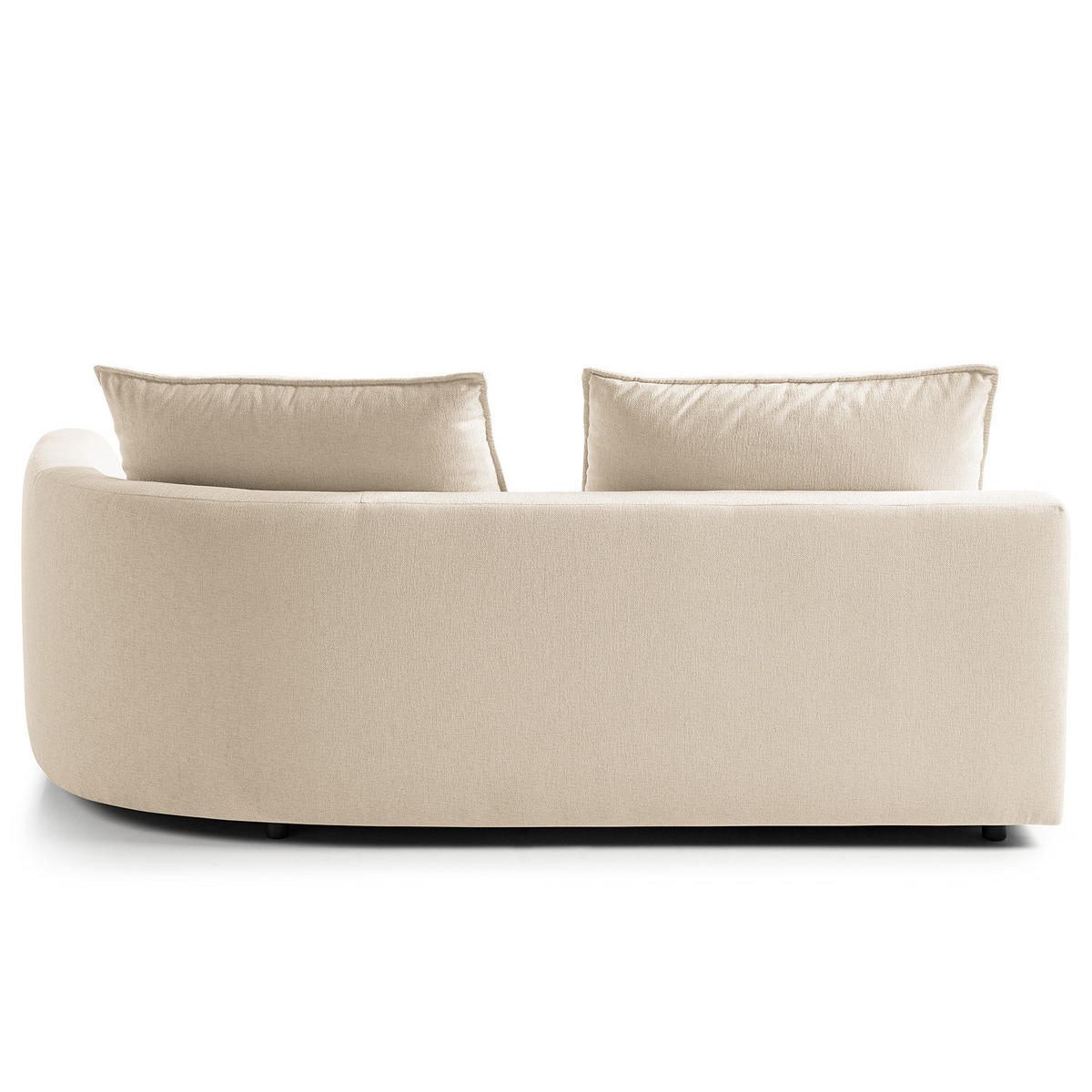 OTTOMANE - modular - Beige/Schwarz, Kunststoff/Textil (196/82/146cm) - home24