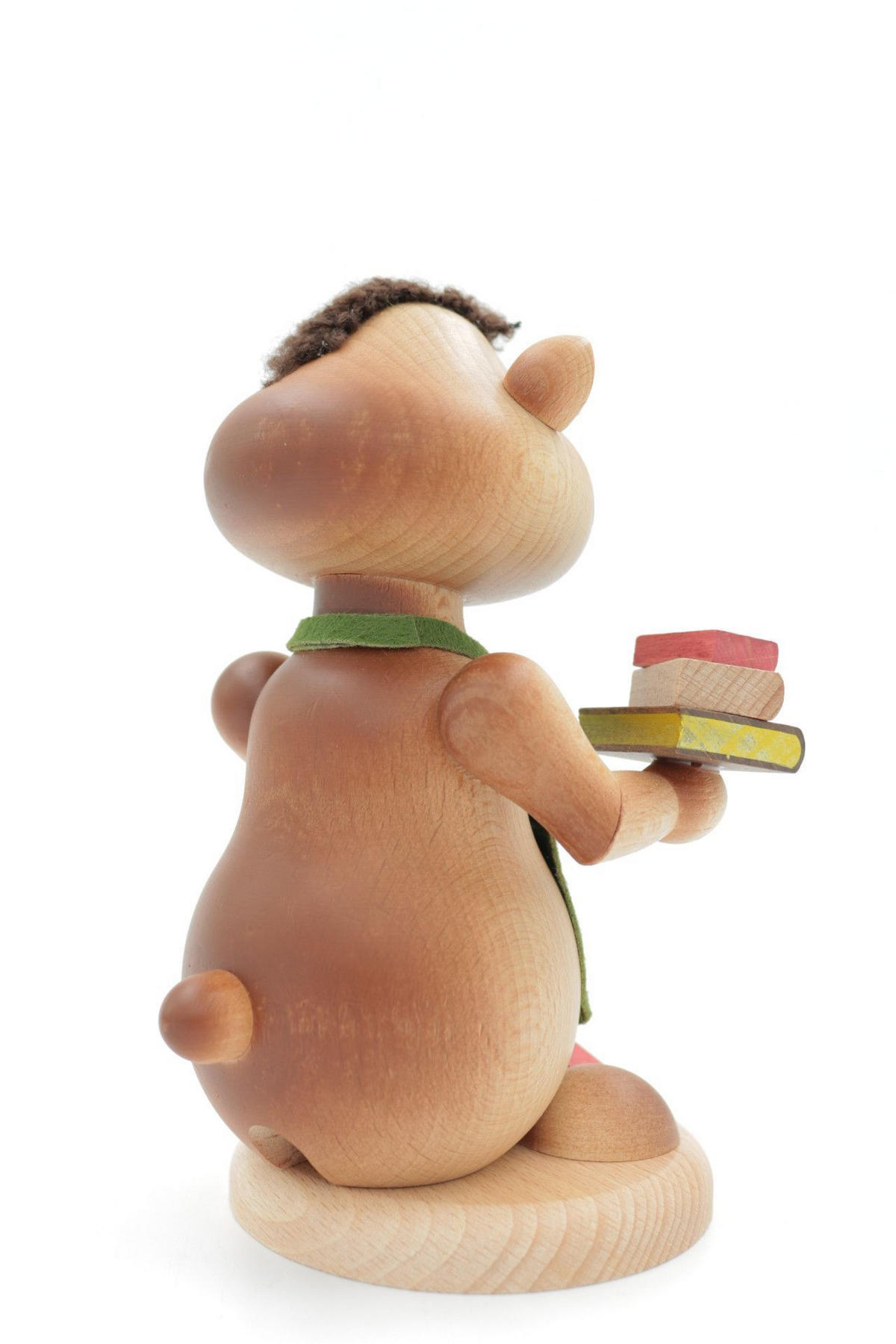 RAUCHFIGUR Hamster Bücherhamster 18 cm - Multicolor, Holz (12/18/0.1cm)