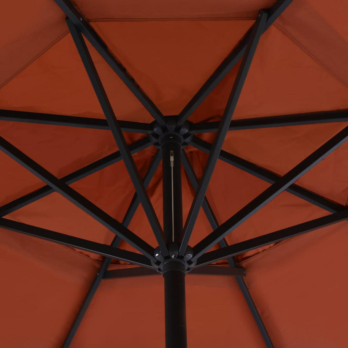 SONNENSCHIRM Aluminium-Mast 500 Cm Terrakotta-Rot - Braun, Textil (500/500cm) - vidaXL