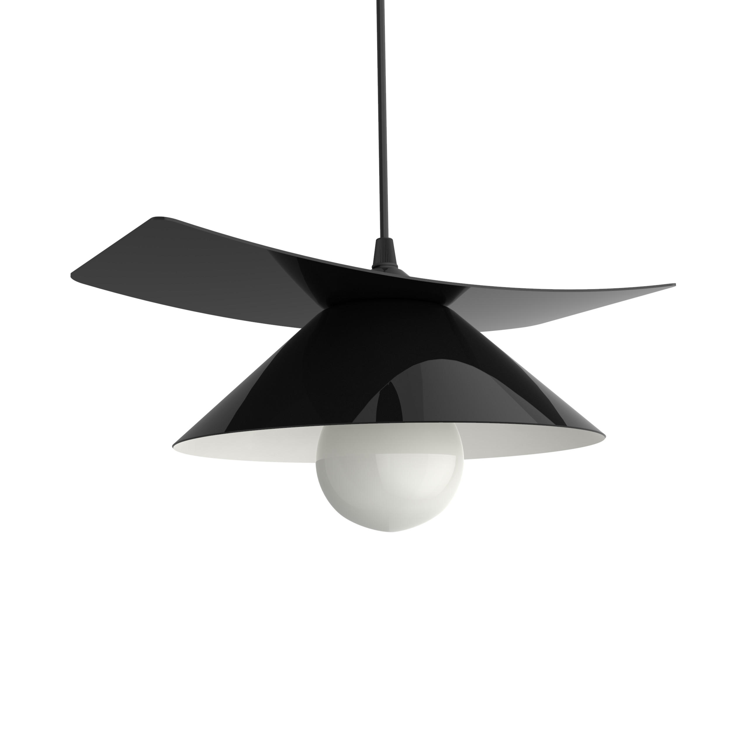 Lumicom Hängeleuchte Schwarz 34x10x25 cm