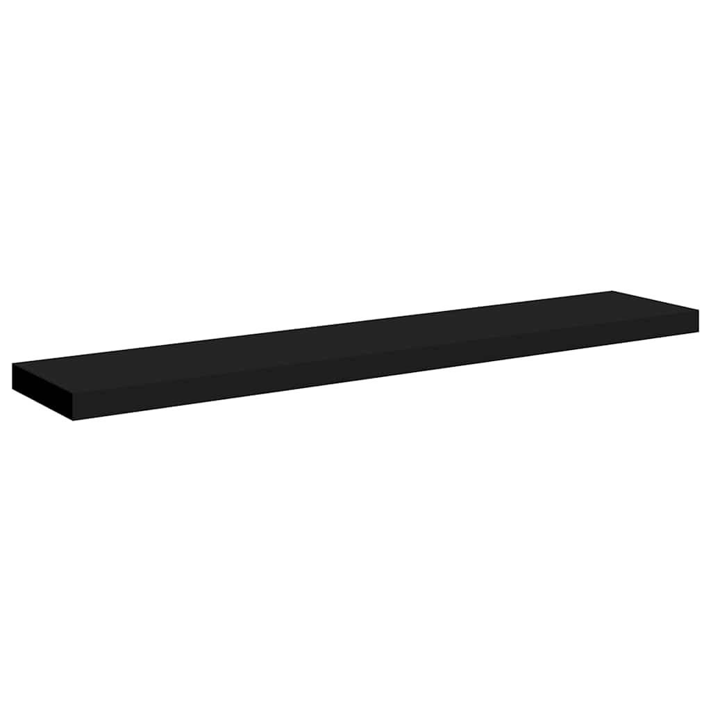 WANDBOARD 120/23,5/3,8 cm aus MDF Schwarz Max. Belastbarkeit 10 KG - Schwarz, Holzwerkstoff (120/3.8/23.5cm) - vidaXL