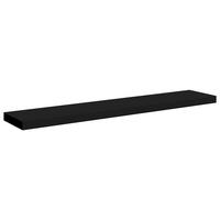 WANDBOARD 120/23,5/3,8 cm aus MDF Schwarz Max. Belastbarkeit 10 KG - Schwarz, Holzwerkstoff/Metall (120/3.8/23.5cm) - vidaXL