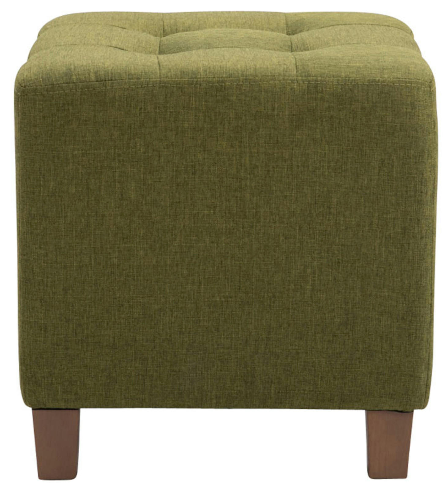 SITZWÜRFEL 2er Set Stoff grün - Grün, Holz/Textil (45/46/45cm) - CLP