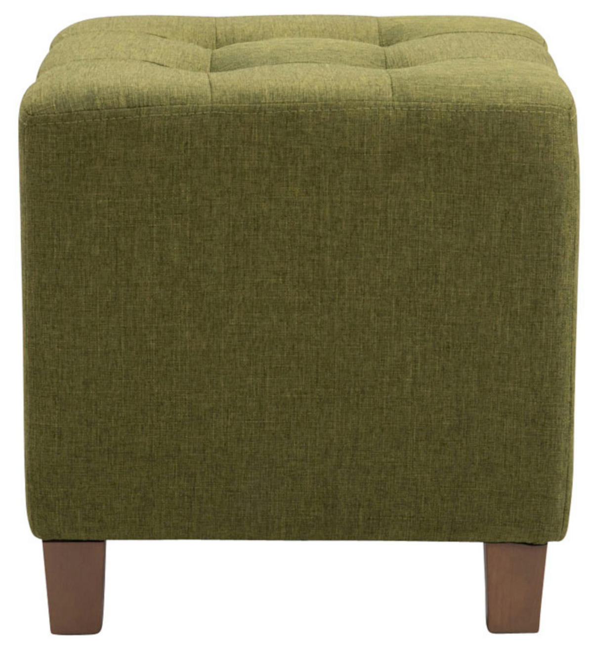 SITZWÜRFEL 2er Set Stoff grün - Grün, Holz/Textil (45/46/45cm) - CLP
