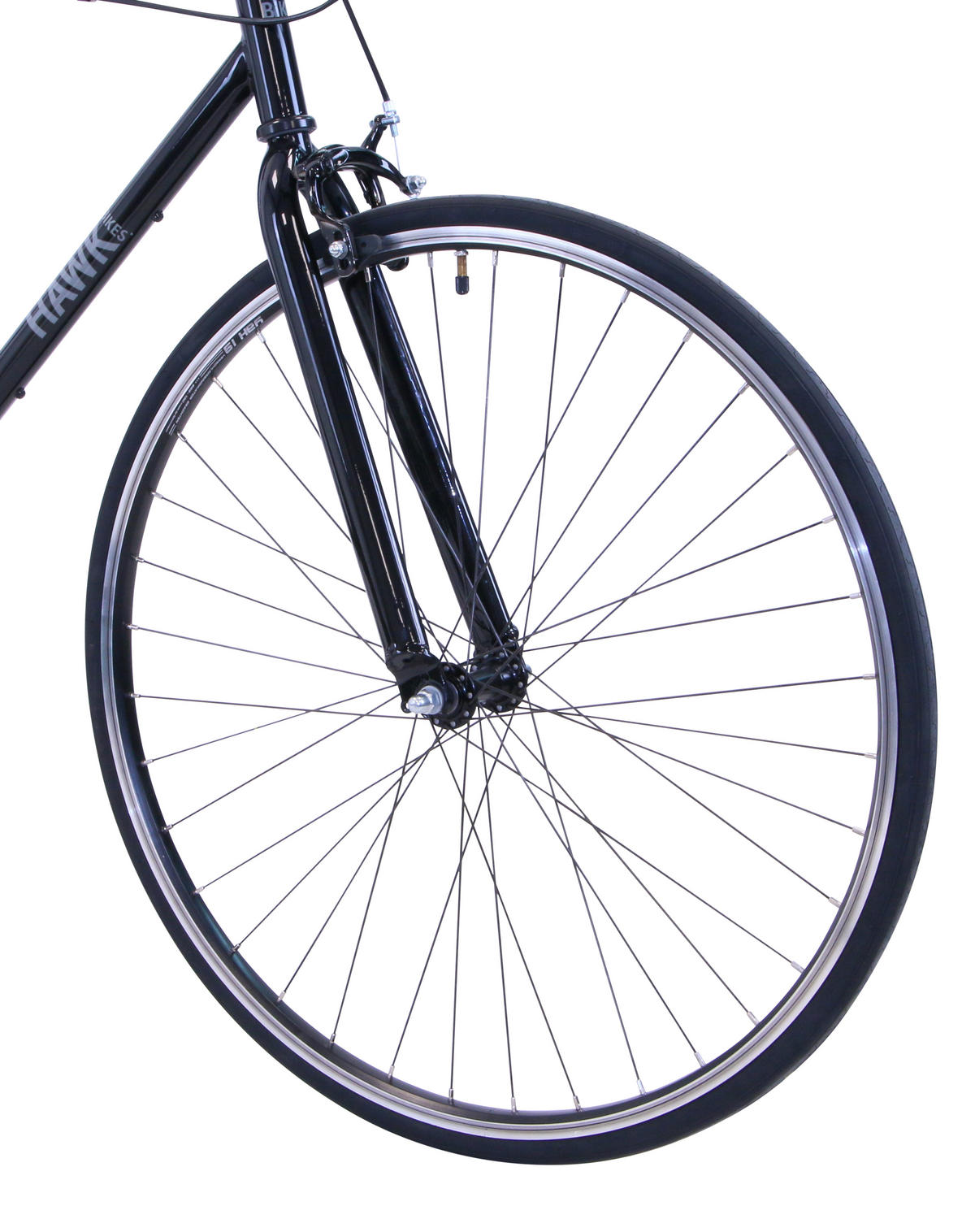 VINTAGE Singlespeed Black 28 Zoll Gr: 60cm (XL) - Schwarz, Metall (60cm) - Hawk Bikes