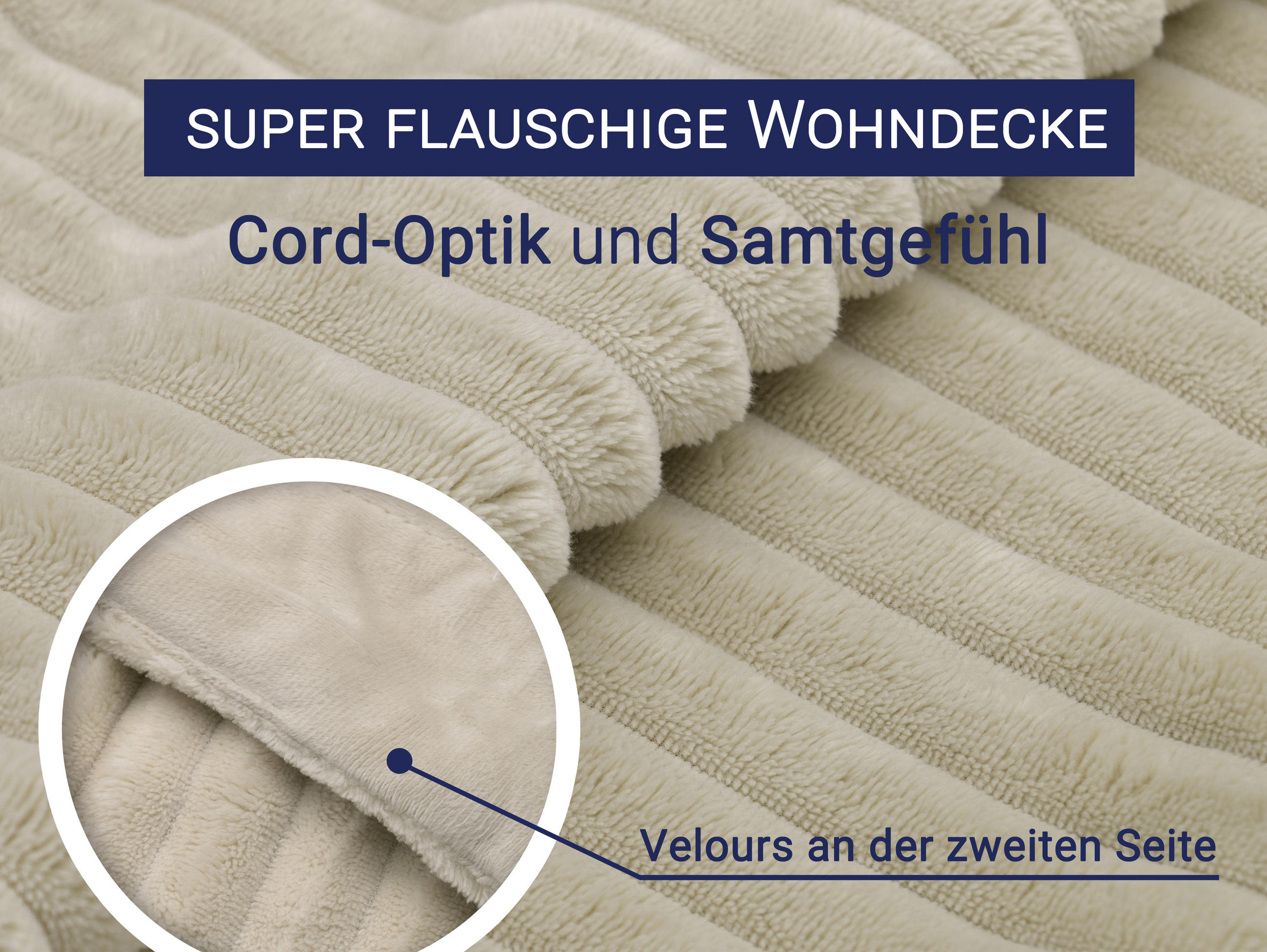 KUSCHELDECKE, 150 x 200 cm, 100% Polyester, Beige - Beige, Textil (150/200cm)
