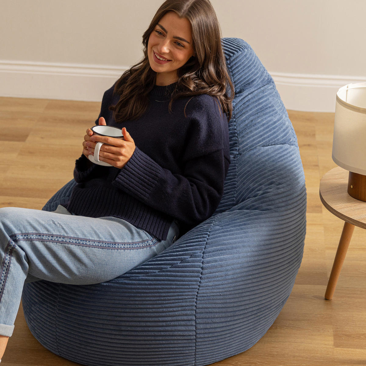 SITZSACK Dalton - Blau, Kunststoff/Textil (90/73/84cm) - icon