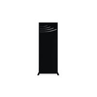 SICHTSCHUTZ PANEELEN 2er-Set Veleta Schwarz H.160cm mit Mustern auf der Oberseite - Schwarz, Metall (60/160cm) - Casanoov