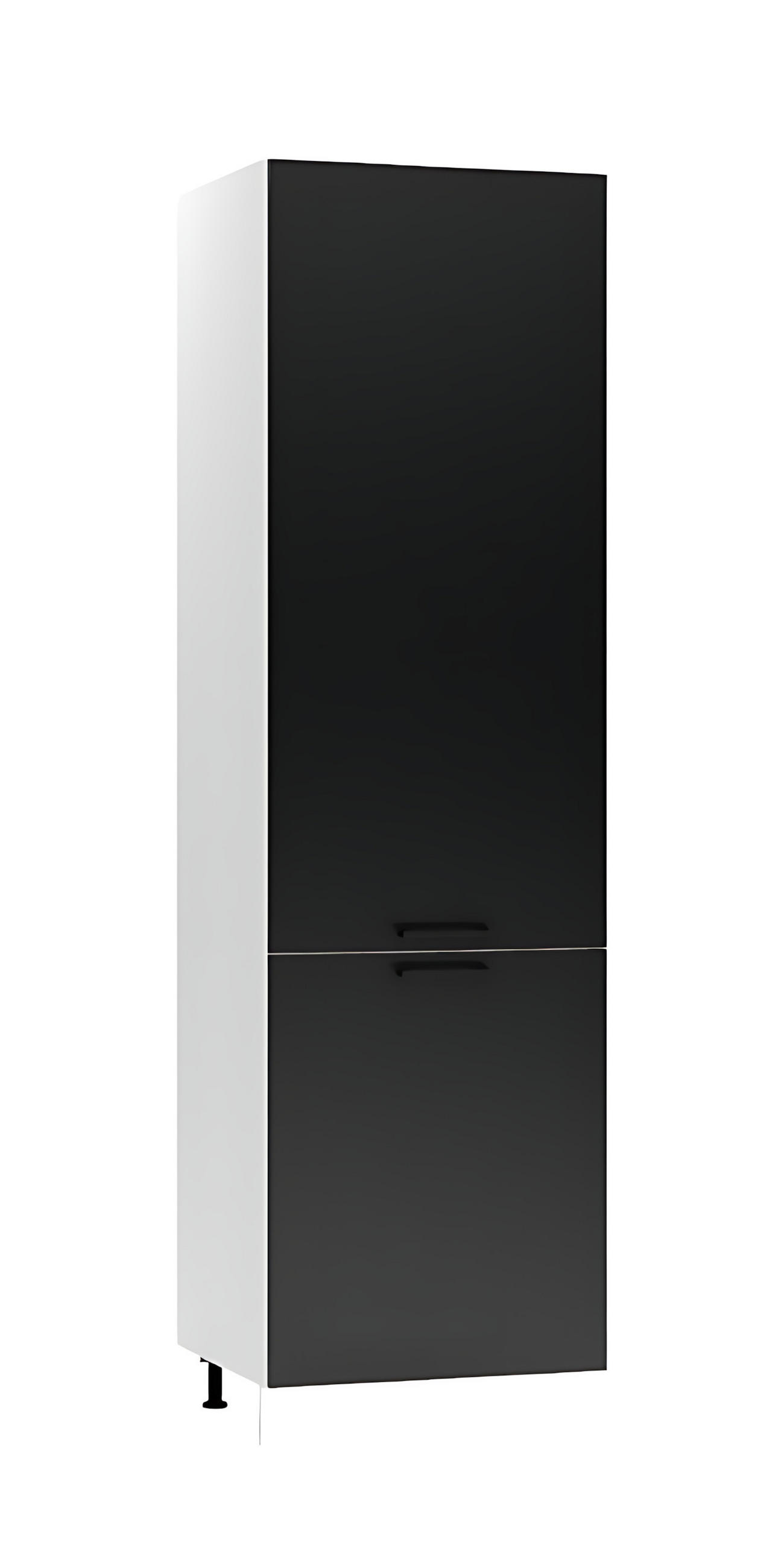 HOCHSCHRANK D60SŁ P/L - Dnoria - Hochwertiges Design Konzept - Schwarz, Holz/Metall (60/213.3/56cm) - ROYAL24_MARKT