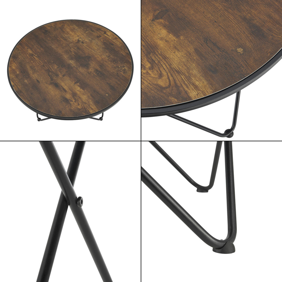 COUCHTISCH Goskamark 80/80/50 - Schwarz, Holzwerkstoff (80/80/50cm) - [en.casa]