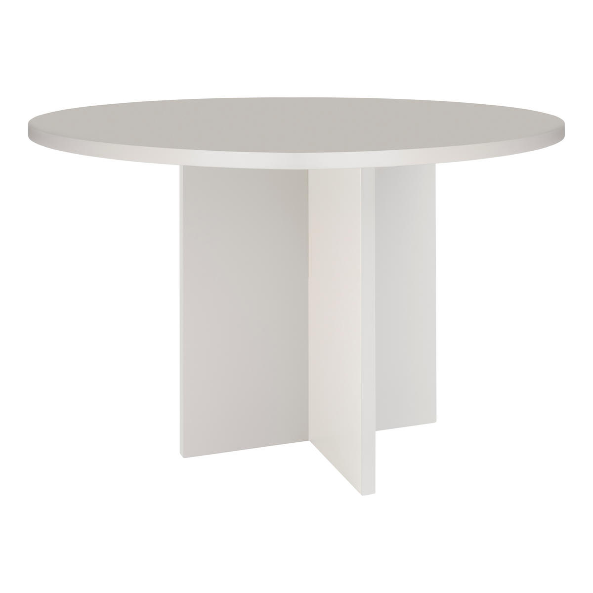 ESSTISCH Runder mit laminiertem 3 cm in Taupe, 120 cm - Beige, Holzwerkstoff (120/120/75cm) - RNT By Really Nice Things