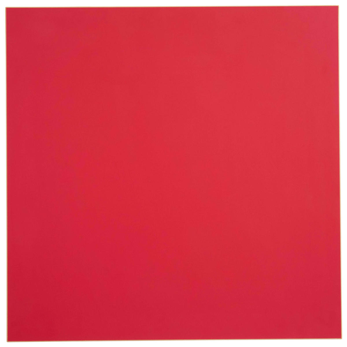 TISCHPLATTE quadratischer 60 cm, Rot - Rot, Holz (60/2.5/60cm) - Oviala