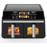 HEISSLUFTFRITEUSE COOK Ⅲ 47/39/35.5 cm - Schwarz, Metall (39/35.5/47cm) - Nettlife